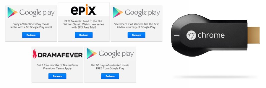 Google Chromecast Offers